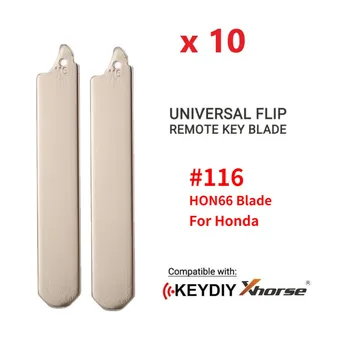 10tk #116 Originaal Võtme Tera Honda Accord Sobib Odyssey CRIDER Civic Linna 2014 Tüüp Kokkuklapitavad KD VVDI JMD Auto Võti Tühi Tera