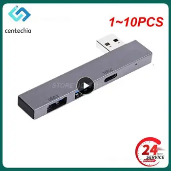 1~10TK 1 USB Hub 3-Port USB 3.0 Adapter Kaasaskantav Mini Docking Stations Ultra-Slim 5Gbps/480Mbps kiire Multi USB-C