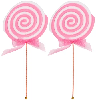 2 Tk Lollipop Foto Festival Mudel Simuleeritud Täispuhutav Candy Putka Plastikust Võltsitud Toidu Rekvisiidid Simulatsioon