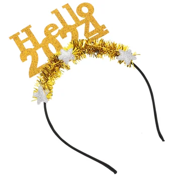 2024 Hairbands Daamid Jõulukinke Kuulsus Uus Aasta Kõvadele Lõpetamist Headdress Latte Decor Miss Mütsid