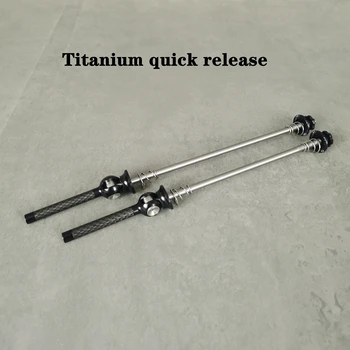 50g！Ultra light Titaan Materjali Maantee/MTB Quick Release Super Kerge Titaanist Jalgratta Vardas süsinikuga kaetud lukk