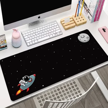 Astronaut Galaxy Suur Gaming Mouse Pad XXL 900x400 Baasi Lauaarvuti Sülearvuti Laud Laua Mat Anime Gamer Hiir Matt Klaviatuur Matt Pc Vaipa