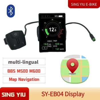Bafang varruka külge kinnitatav bluetooth ekraan kaardil navigeerimine BBS M500 M600 M510 LCD värviline ekraan multi-language UART-i VÕIB