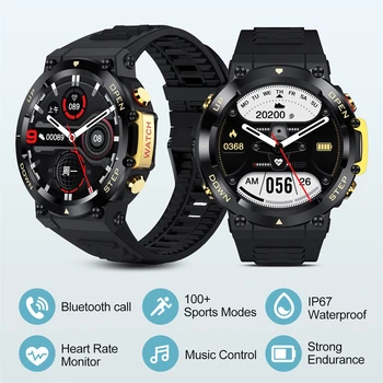 Bluetooth Helistamine Smart Watch Mehed 1.32 Tolline Full Touch Screen Väljas Tervisespordi-Tracker Südame Löögisageduse Monitor Smartwatch
