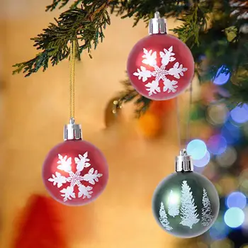 Deformatsioon-vastupidavad Jõulud Pallid Purunemiskindlast Korduvkasutatavad Jõulud Palli Kaunistused 10pcs/box 4cm Galvaniseeritud Valge Xmas