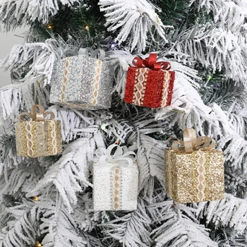 Dekoratiivne Kast, Kaunistused Assortii Värvid Christmas Tree Teenetemärgi Kastid