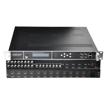 Digi-TV Broadcast Video 1080P 24 H DMI et 4/8/16 RF DVB-T / ISDB-T, DVB-C HD Kodeerija Modulaator
