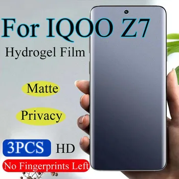 IQOOZ7 Matte Screen Protector For IQOO Z7X Z7i Z7 eraelu Puutumatuse Hüdrogeeli Film IQOOZ7i Pehme HD Full Coverage Anti-Peeping Sinine Valgus