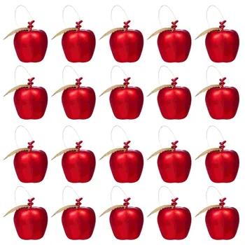 Kaunistused Jõulupuu Punased Õunad Hangingdecorations Ripatsid Ornament Tegemise Wreathpendantsimulation Mini Kujuline