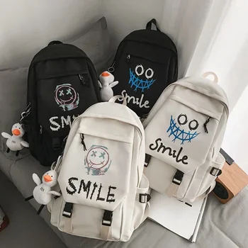 Kawaii Naiste Veekindel Seljakott Kooli Kott Teismeline Tüdruk Õpilane Bookbag Sülearvuti Seljakott Armas Naine Travel Bagpack Mochila