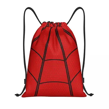Klassikaline Spider Web Pingutusnöör Seljakott Naised Mehed Sport Jõusaal Sackpack Kaasaskantav Shopping Bag Koti