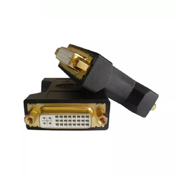 Kuld überzogene dvi24 + 5 buchse auf buchse adapter DVI draht paar anschluss DVI-I verlängerung kopf stecker gerade