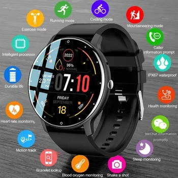 LIGE 2024 Bluetooth Helistamine Smart Watch Mehed tervisespordi-Käevõru Veekindel Kell, Hääl Assistent Naiste Smartwatch Meeste +Kast