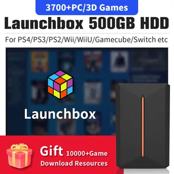 Launchbox 500G Kantav Mäng kõvaketas Hyper Baasi Lbox Mängude HDD koos 3700 PC/3D Mäng PS4/PS3/PS2/Wii/WiiU/Lüliti/Gamecube