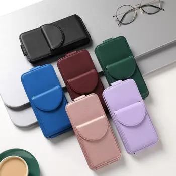 Luksus Leather Case For IPhone 15 14 Pro Max Walllet Kaardi Omanik Orel Kott Flip Cover IPhone 15 PLUSS Juhtudel Nutitelefoni