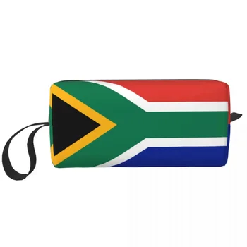 Lõuna-Aafrika Springboks Lipu Makeup Bag Kott Kosmeetika Kott Reisi Tualett-Kott Korraldaja Ladustamise Kott Mehed Naised