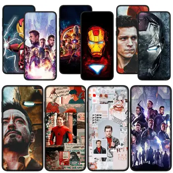 Marvel Avengers Iron Man Spider Telefoni Kate Samsung Galaxy Märkus 20 Ultra 10 8 9 S10 Lite S9 A6 A8 Pluss A7 A9 Pehme Juhul