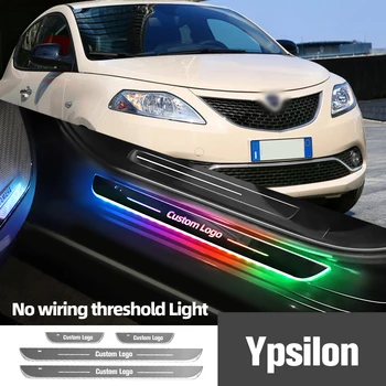 Näiteks Lancia Ypsilon 2003-2023 2019 2020 2022 Auto Ukse Lävepakk Kerge Kohandatud Logo LED Teretulnud Läve Pedaali Lamp Tarvikud