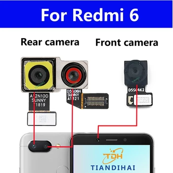 Originaal Esi-Taga Vaadata Tagasi Kaamera Xiaomi Redmi 6 Redmi6 Peamised Ees Frontaal Sügavus Kaamera Selfie Moodul Flex Kaabel Osad