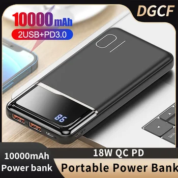 Power Bank 10000mAh Kaasaskantav Kiire Laadimine PowerBank 10000mAh USB PoverBanks Välise Aku Laadija iPhone 15 14 Xaiomi