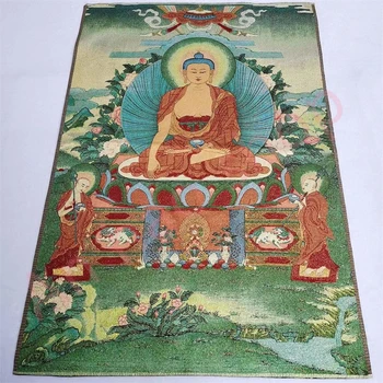 Religioosne Thangka, peen tikitud brocade maali, meditsiini Buddha, peen kodu kaunistamiseks, soodne teenetemärgi