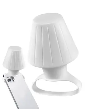 Silikoon Mobiiltelefoni Flash Lamp Varju, Laua Lamp Modelleerimine Loominguline Väike Õhtul Kerge, Veniv Sobib Sulg Tuli Vilkuma