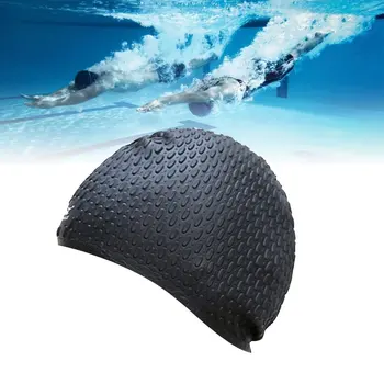 Silikoon Veekindel Ujumine Mütsid Kaitsevad Kõrvu Pikad Juuksed Sport Ujuda Basseini Müts Ujumine Cap Vaba suurus Meeste & Naiste Täiskasvanutele