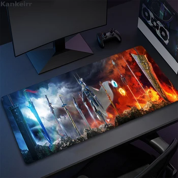 Suur Gaming Mouse Pad XXL F-Final Fantasy Laua Mat mittelibiseva Kummist Mängu Hiire Matt Arvuti Klaviatuuri Pad Matid Suur Mousepad Gamer