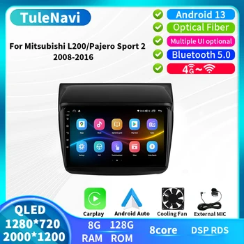 T7plus Android 13 Mitsubishi Pajero Sport L200 Triton 2008 - 2016 Car DVR Raadio Multimeedia Video Mängija, GPS Carplay Stereo
