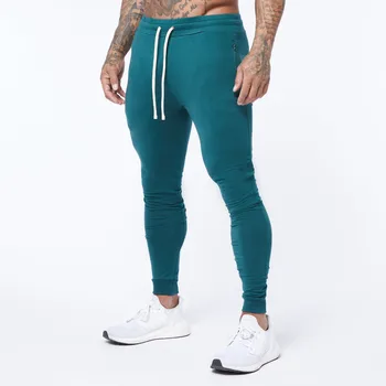 Tahke Joggers Püksid Meeste Puuvillased Sweatpants Töötab Sport Trackpants Jõusaal Fitness Skinny Püksid Mees Spordirõivad Põhjad
