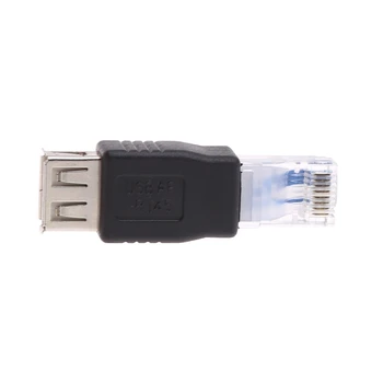 USB Tüüp A Naine, Et RJ45 Mees Ethernet KOHTVÕRGU Ruuteri Pesa Pistiku Adapter