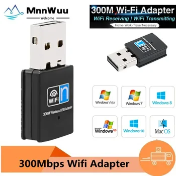 USB WIFI Adapter Mini USB võrgukaarti 300M WiFi Traadita Võrgukaart 802.11 n WIFI USB Adapter Sobib Sülearvuti Lauaarvuti