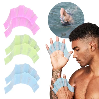 Ujumine treener käsi webbed käpp aerutamise konn silikoonist pool-sõrme küljest webbed part palm professionaalne käsi webbed konn küünis