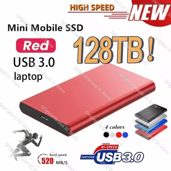 Uus Originaal Portable SSD 2TB/4TB/8TB/16TB/256TB kiire Välise Kõvaketta Mass Storage USB 3.0 Liides Memory kõvaketas