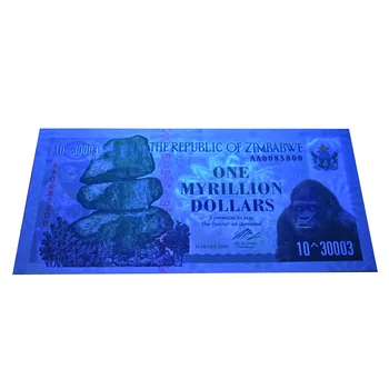 Zimbabwe Pangatähtede Üks Myrillion Dollarit Uncurrency UV-Paberi Raha Mälestus Kunst, Käsitöö, Kingitused