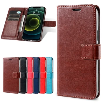 kaardi hoidiku kaas case for Samsung Galaxy M30S M307FN nahast Flip Case Retro rahakoti ja telefoni kott juhul äri-luuk