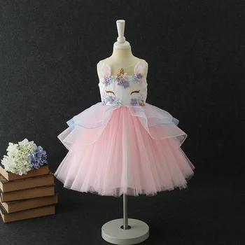 Ükssarvik Tutu Kleit Printsess Kleit Tüdrukud Sünnipäeva Kleit Lapsed, Lapsed, Lille Tüdrukute Ükssarvik Kleit Halloween Kostüüm